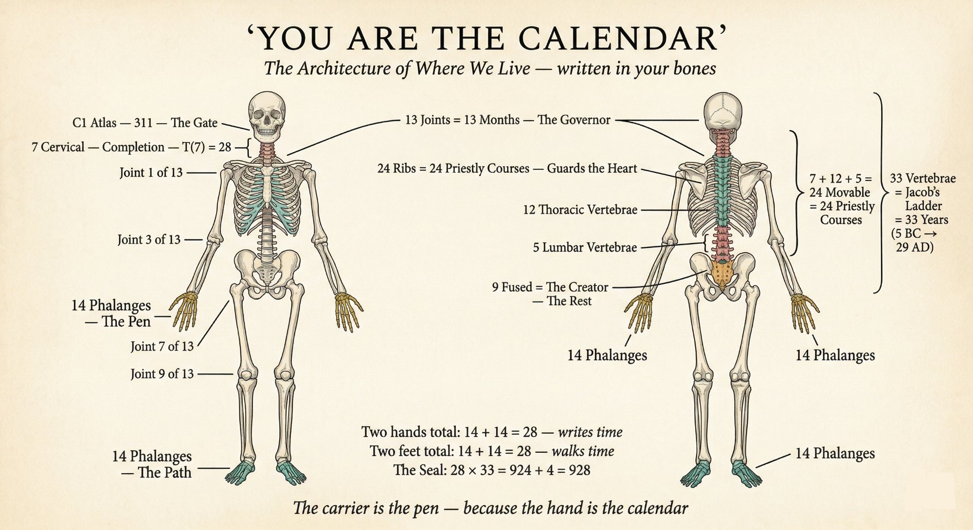 I Am A Calendar — written in your bones